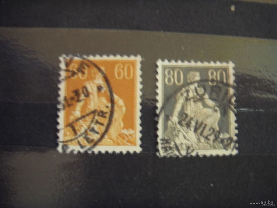 1915 старенкая Швецария Мих 140, 141 (2-2)