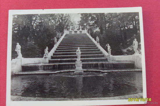 Петродворец фонтан "Золотой каскад" 1954 год