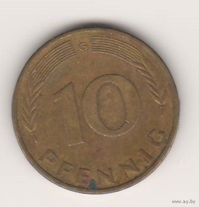 Германия, 10 pfennig, 1980