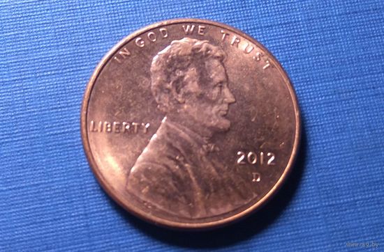1 цент 2012 D. США.