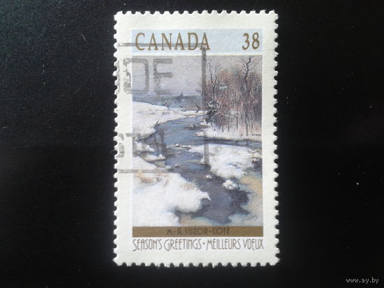 Канада 1989 Рождество, живопись, пейзаж
