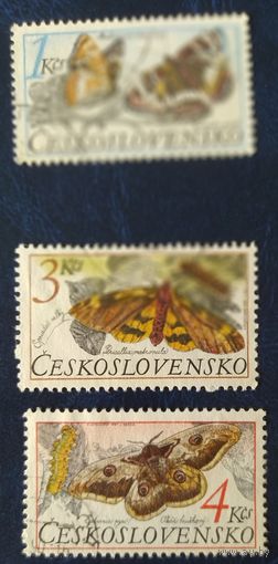 Чехословакия 1987 бабочки 3 из 4