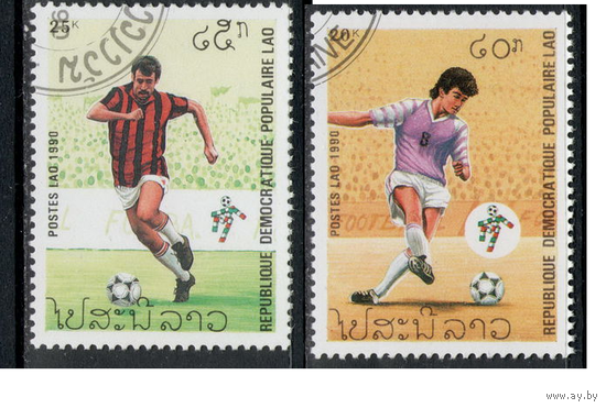 Лаос /1990/ Спорт / Футбол / Чемпионат Мира Италия