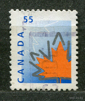 Государственный символ. Кленовый лист. Канада. 1998